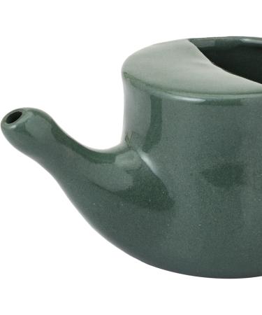 Ceramic Neti Pot Set with 5 Sachets - Dark Gray Color, 250ml - Buy Online on GoSupps.com