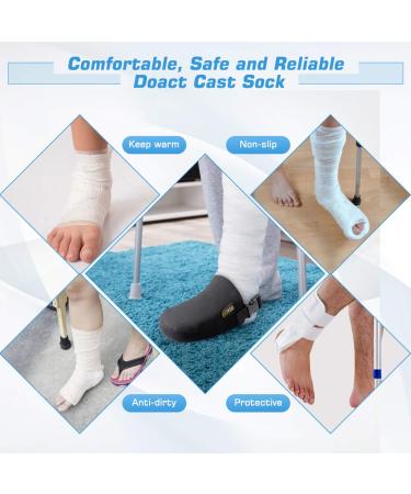 DOACT Cast Sock Cover with Anti-Slip Strap - Protect Cast, Walking Boot & Orthosis Splints, Adjustable & One Size Fits Most - Buy Online on GoSupps.com