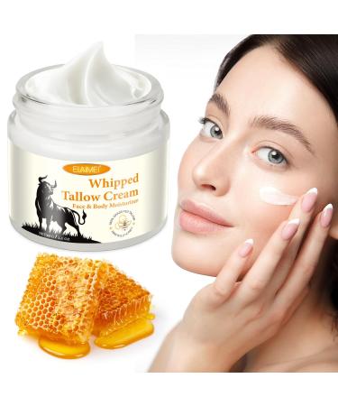 Beef Tallow Cr me de suif nourrie l'herbe avec du miel et de la cire d'abeille cr me hydratante pour le visage et le corps convient la plupart des types de peau