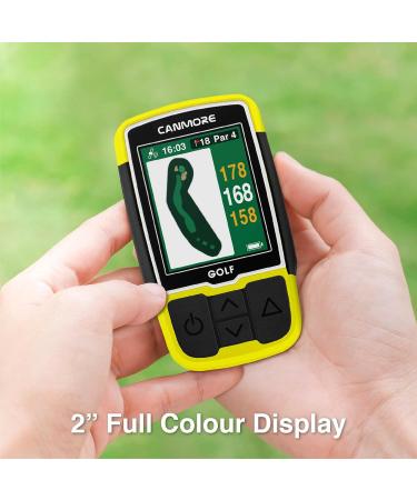Canmore HG200 Plus Golf GPS & Case - 41 000 Pre-Installed Courses Easy-to-Read Color Water-Repellent Design - Buy Online on GoSupps.com