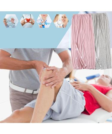 Shop Nursing Pants for Bedridden Patients | Tear Away Cotton Pants for Post-Surgery & Incontinence - Grey Large - Buy Online on GoSupps.com