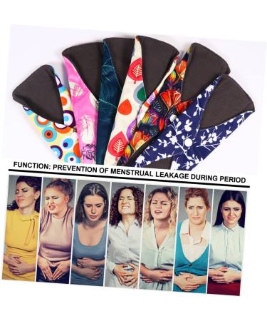 Solustrie 12 Pcs Women's Bandage Fabric Menstrual Pads - Carbon Fiber Multi-Color 18.5x14cm - Eco-Friendly Care with Wings - Buy Online on GoSupps.com