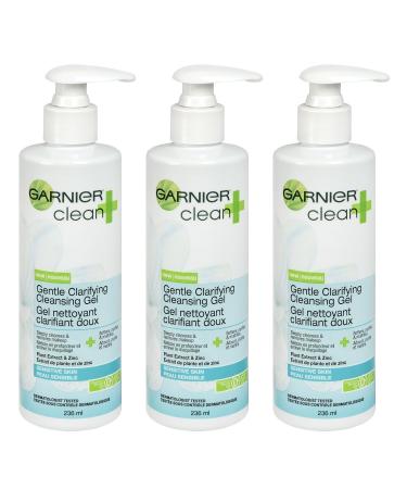 Garnier Clean Gentle Clarifying Cleanser Gel for Sensitive Skin - 8 oz | Buy Internationally - Buy Online on GoSupps.com