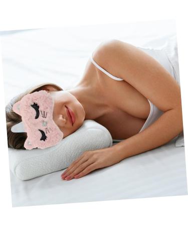 Beaupretty Cat Eye Mask - 4 Pcs Eye Protector for Men & Women | Portable Polyester in Pink & White | Perfect for Travel & Relaxation - Buy Online on GoSupps.com