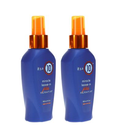 It's A 10 Haircare Miracle Leave-In Conditioner Spray w/Keratin - 4 oz. - 2ct 4 Fl Oz (Pack of 2) - Buy Online on GoSupps.com