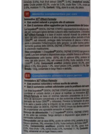 Bogadent Dental Enzyme Stripes for Medium Dogs - 100g Pack | Premium Dental Care for Healthy Teeth - Buy Online on GoSupps.com
