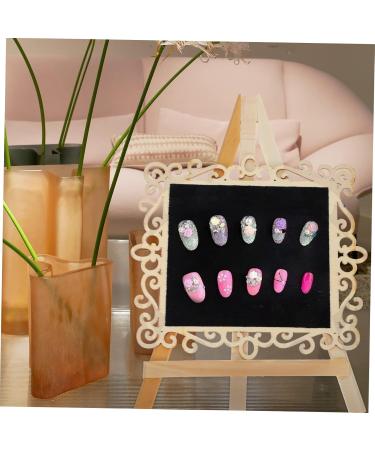 Beavorty 1Pc nail display board nail art showing detachable finger nail tips holders manicure showing rack practice manicure holder nail color display board mini wooden Work 26x18.1cm Assorted Color - Buy Online on GoSupps.com