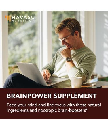 HAVASU NUTRITION Nootropic Brain Supplement with St. John's Wort - Memory, Focus, Clarity - 60 Count - Buy Online on GoSupps.com