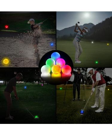 Glow in The Dark Golf Balls - Long Distance LED Night Glowing Colored Balls for Men, Women, and Children (6 Colors) - Buy Online on GoSupps.com