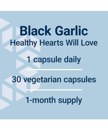Life Extension Aged Black Garlic Heart Health Support Supplement Blood Pressure Health Support Cholesterol Health Support Once-Daily Gluten Free Vegetarian Non-GMO 30 Capsules - Buy Online on GoSupps.com