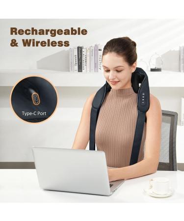 Knqze 3D Neck Massage Device - Deep Tissue Relief for Neck Shoulders & Legs | Perfect Gift for Men & Women - KN6-NM Blue - Buy Online on GoSupps.com