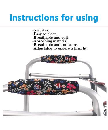 Walker Handle Cover Padded Hand Grip for Adult | Soft Cushion Padding for Universal Folding Rolling Crutch | Arm Crutches Cushions - Buy Online on GoSupps.com