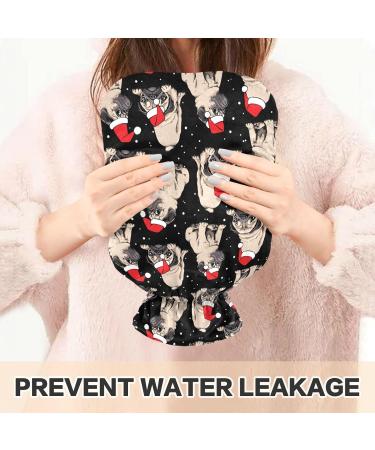 Christmas Dog Hot Water Bottle - 2L Heating Bag for Pain Relief & Heat Therapy - Buy Online on GoSupps.com