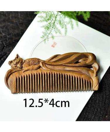 Comb Handmade Sandalwood Comb Handmade Massage Comb Hair Brush wooden comb - Buy Online on GoSupps.com
