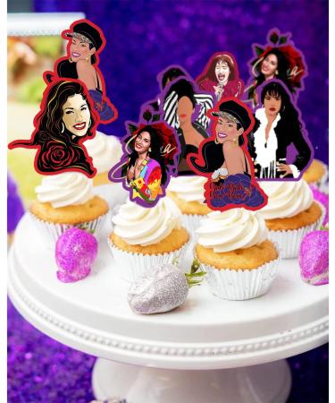 Selena Cake Topper Cupcake toppers Birthday Party Supplies for Girls - Buy Online on GoSupps.com