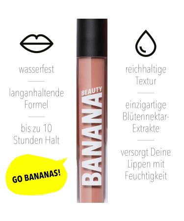 Buy Banana Beauty Semi Matte Liquid Lipstick - 10H Long-Lasting Natural Nude | Moisturizing & Volumizing Matte Lip Color - 3 ml - Buy Online on GoSupps.com