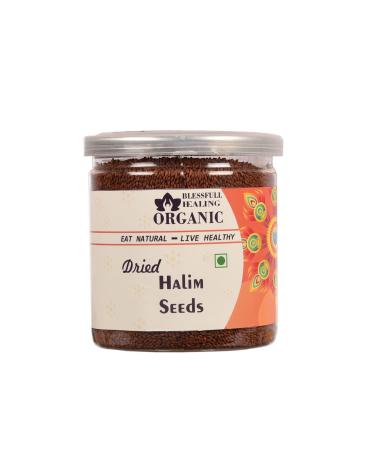 Blessfull Healing Organic Dried Halim Seeds 300 Gram Airtight Container (Packing May Vary)