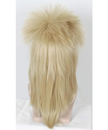 Linfairy 80s Rock Blonde Mullet Wig | Halloween Fancy Dress Costume Accessory - Buy Online on GoSupps.com