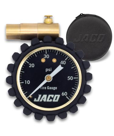 JACO MBX-60 Presta Tire Pressure Gauge for Bikes (Max 60 PSI) | MTB & XC Series