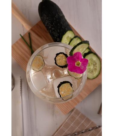 Dehydrated Cucumber without Organic Additives 100% Natural Dried Fruits for Cocktail Infusions Edible Decorations Dried Cucumber Chips - 100 Slices of Natural Cucumber 45GR - Buy Online on GoSupps.com