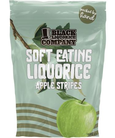 Black Liquorice Company - Soft Eating Liquorice Apple Stripes 3 x 165g - Buy Online on GoSupps.com