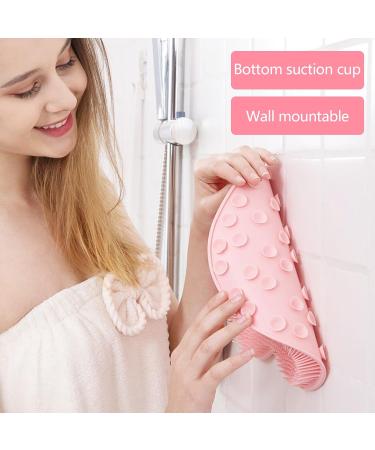 Non-Slip Silicone Foot Brush for Shower - Massage Pad with Suction Cup for Easy Cleansing & Peeling - Relieve Tired Feet (Green) - Buy Online on GoSupps.com