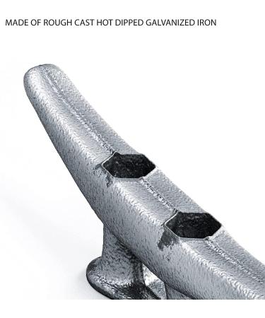4-Pack Simplified Living 8 Galvanized Iron Dock Cleat - Strong and Reliable - Buy Online on GoSupps.com