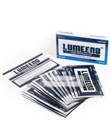 Teeth Whitening Strips Easy to Use Fast Results Enamel Safe 14 Day Set 28 Count Almost Invisible Tooth Whitening Stain Removal at Home Travel On The Go