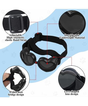 Xuniea Small Dog Helmet and Goggles Set - Puppy Sunglasses UV Protection & Adjustable Safety Hat for Small Dogs - Black - Buy Online on GoSupps.com