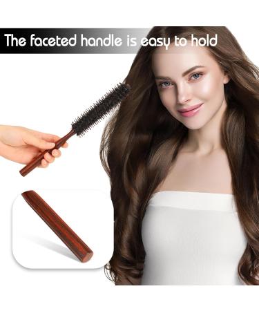 Rundbrush Wild Boar Bristle Round Hairbrush - Mini 3.4cm Brush for Men & Women | Perfect for Blow Drying & Natural Curls - Buy Online on GoSupps.com