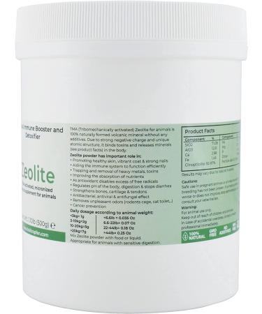 Heiltropfen Zeolite Powder for Animals | 1.1lb (500g) | Food Supplement for Pets | Clinoptilolite Activated | AnimalLuck - Buy Online on GoSupps.com