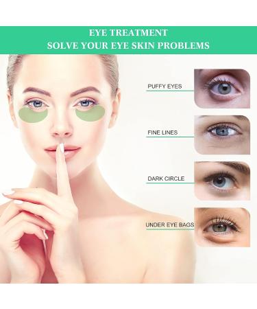 60 Pcs Aloe Vera Under Eye Masks - Reduce Puffy Eyes, Dark Circles, Wrinkles & Fine Lines - Natural Ingredients for Youthful, Firm Skin - Buy Online on GoSupps.com