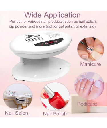 JOSBES 400 Watt Air Nail Polish Dryer Nail Fan Nail Varnish Dryer Intelligent Auto Sensor Hot and Cold Air Nail Polish Drying Fan Home Salon Manicure Tool for Hands and Feet - Buy Online on GoSupps.com