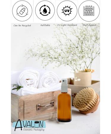 Buy 5 x 100ml Brown Glass Spray Bottles with Pump Atomizer & Protective Cap - Ideal for Essential Oils & DIY Projects | International Shipping Available - Buy Online on GoSupps.com