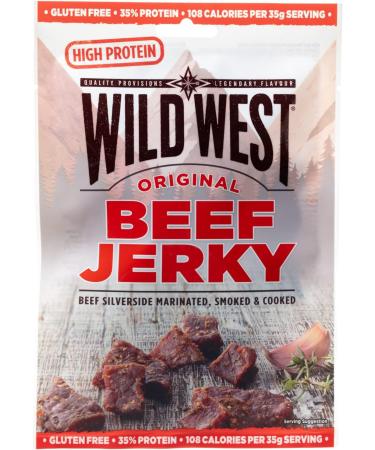 Wild West Original Beef Jerky 12-Pack - 720g | Premium Quality Snack - Buy Online on GoSupps.com