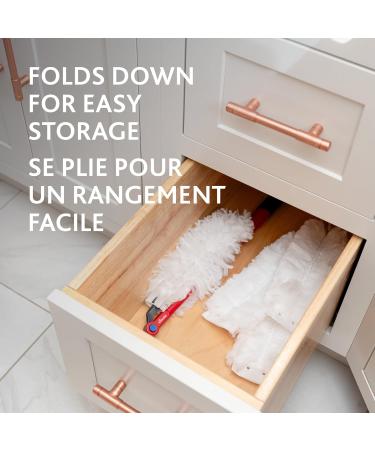 Vileda Flex & Catch Duster | Heavy Duty Dusting Kit with 3 Disposable Duster Refills | Extendable 3 Ft Handle with Stay-On Duster Hook | Traps 3X More Dust Than Feather Dusters Dusting Kit + 3 Duster Refills - Buy Online on GoSupps.com