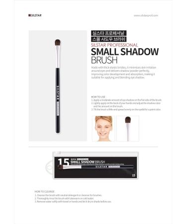 SILSTAR Professional Small Shadow Brush - Cruelty-Free Pony Hair Eye Brush for Flawless Makeup Application | Natural Birch Wooden Handle | Made in Korea - SPB015 - Buy Online on GoSupps.com