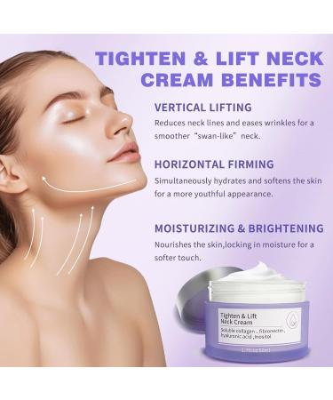 (100% Effective) 3 Jars Pure Tighten & Lift Neck Cream | Go Neck Firming Cream | Tighten and Lift Neck Cream | Anti Aging Neck Cream for Tightening and Wrinkles | 50ml/1.7fl.oz - Buy Online on GoSupps.com