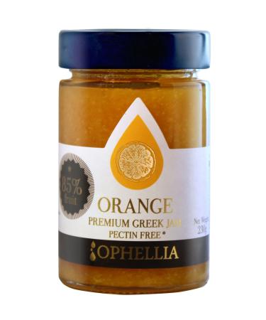 ARISTOS Ophellia Premium Orange Jam or Orange Jam with 85% Greek Fruit - Vegan Spread Directly From Fruit (Orange)