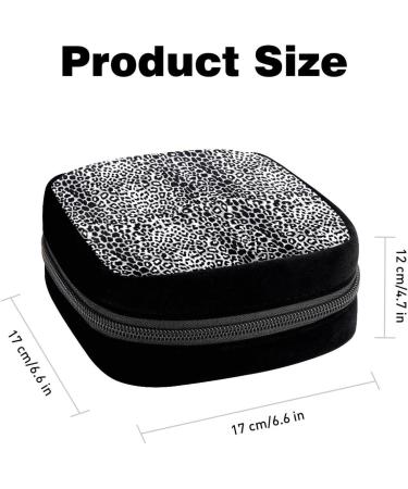 Leopard Print Period Bag | Sanitary Napkin Storage & Makeup Pouch - Color3191 - Buy Online on GoSupps.com