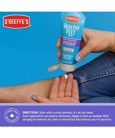 O'Keeffe's Healthy Feet Night Treatment Foot Cream 3 oz Tube - Pack of 2 - Buy Online on GoSupps.com