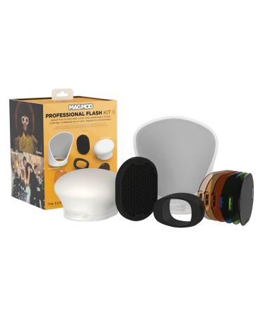 MagMod Professional Flash Kit 2 | Photography Lighting Flash Diffuser Set | Magnetic Light Diffuser Attachments | New and Improved MagMod Modifiers | Superior Light Control