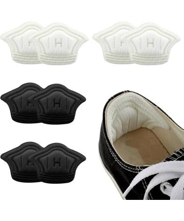 Shop WLLHYF 4 Pairs Self-Adhesive Heel Pads - Anti-Blister Cushion Inserts for Loose Shoes (Black & Apricot) - Universal Fit for Men & Women - Buy Online on GoSupps.com