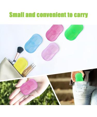 Pack of 12 Sets Travel Camping Toiletry Paper Soap Sheets - Foaming Box (Color May Vary) - Buy Online on GoSupps.com