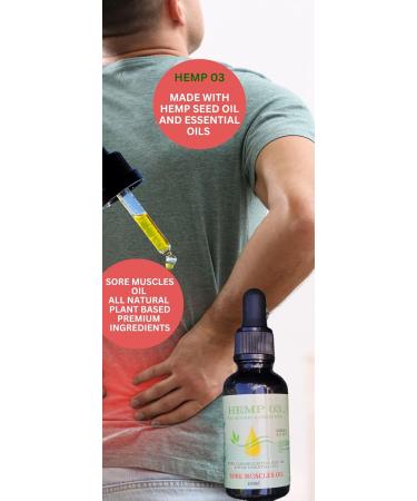 Sore Muscles Oil - Fast Relief for Pain & Discomfort | Shop Internationally - Buy Online on GoSupps.com
