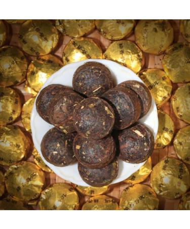  MIHUNTANG Nuo Xiang Pu-erh Ripe Tea 300g Puer Glutinous Rice Scented Cakes Mini Tuo Cha Cakes Scented Sticky Rice Loose Leaves Puerh Tea - Buy Online on GoSupps.com