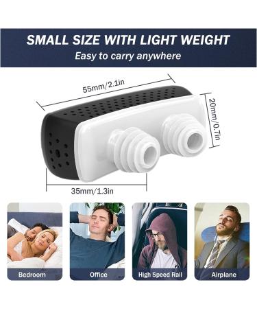 Smart Adjustable Anti Snore Device | USB Rechargeable Electric Snoring Stopper with Double Eddy Current Fan Design - Buy Online on GoSupps.com