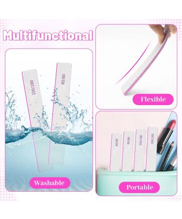 BLESWIN 80/80 Grit Nail Files - 25pcs Jumbo Emery Board for Acrylic Nails - Double-Sided Nail Filer for Manicure & Pedicure - Buy Online on GoSupps.com