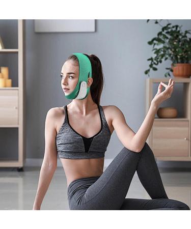 Face Toning Belts - Breathable Elastic Face Tape - V Lines Face Lifting Strap Sleeping Masque Strap for Women Green - Buy Online on GoSupps.com