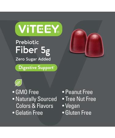 Prebiotic Fiber Gummies 5G - Supports Digestive Health & Weight Management - Vegan Dietary Supplement - 120 Fruity Chews - Zero Sugar Added - Buy Online on GoSupps.com